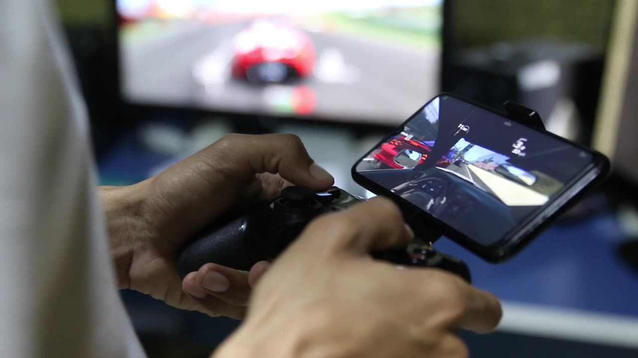 Man Plays His PlayStation