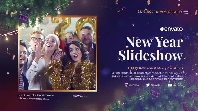 Videohive New Year Party 2023 – Free After Effects Template