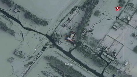 The Russian Defense Ministry publishes footage of the combat use of a strike UAV at a fortified