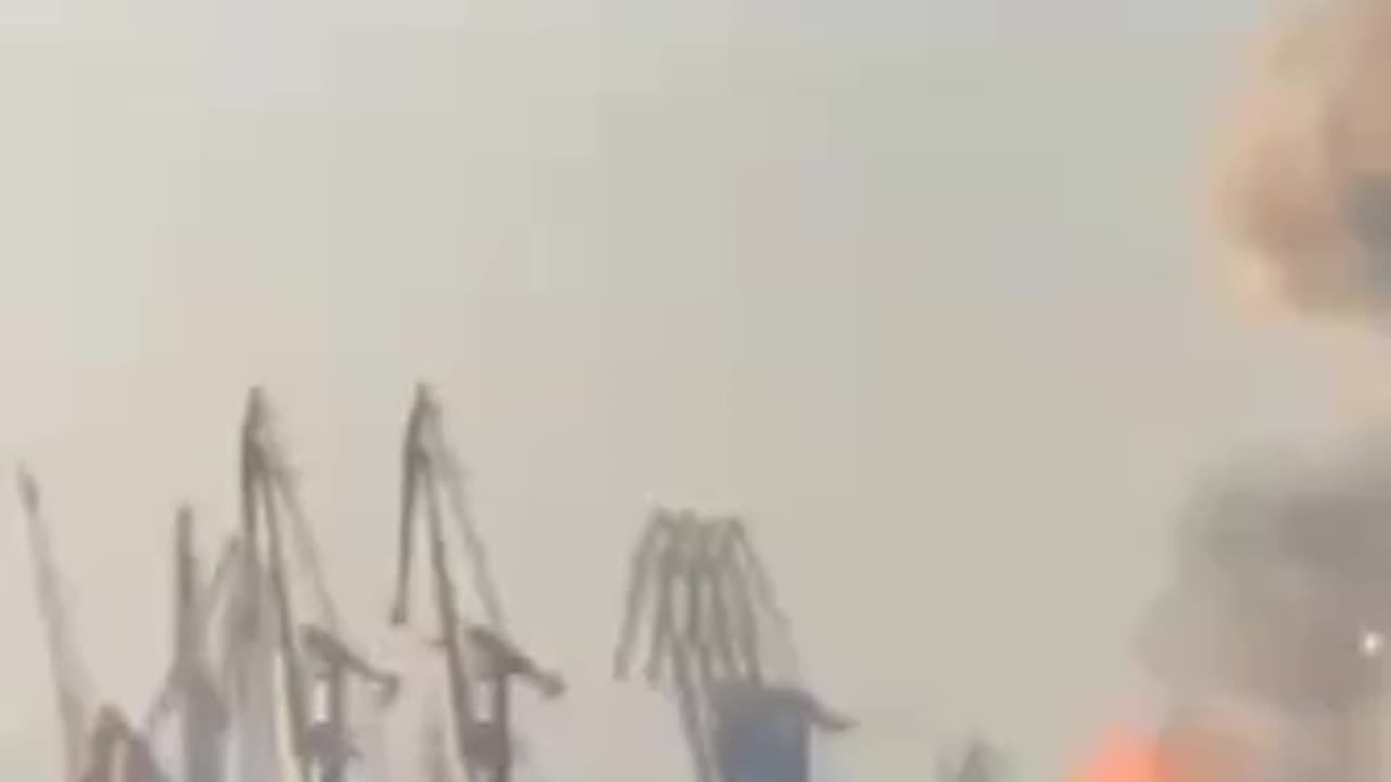 Russian Warship hit With Missiles in Berdyansk Port