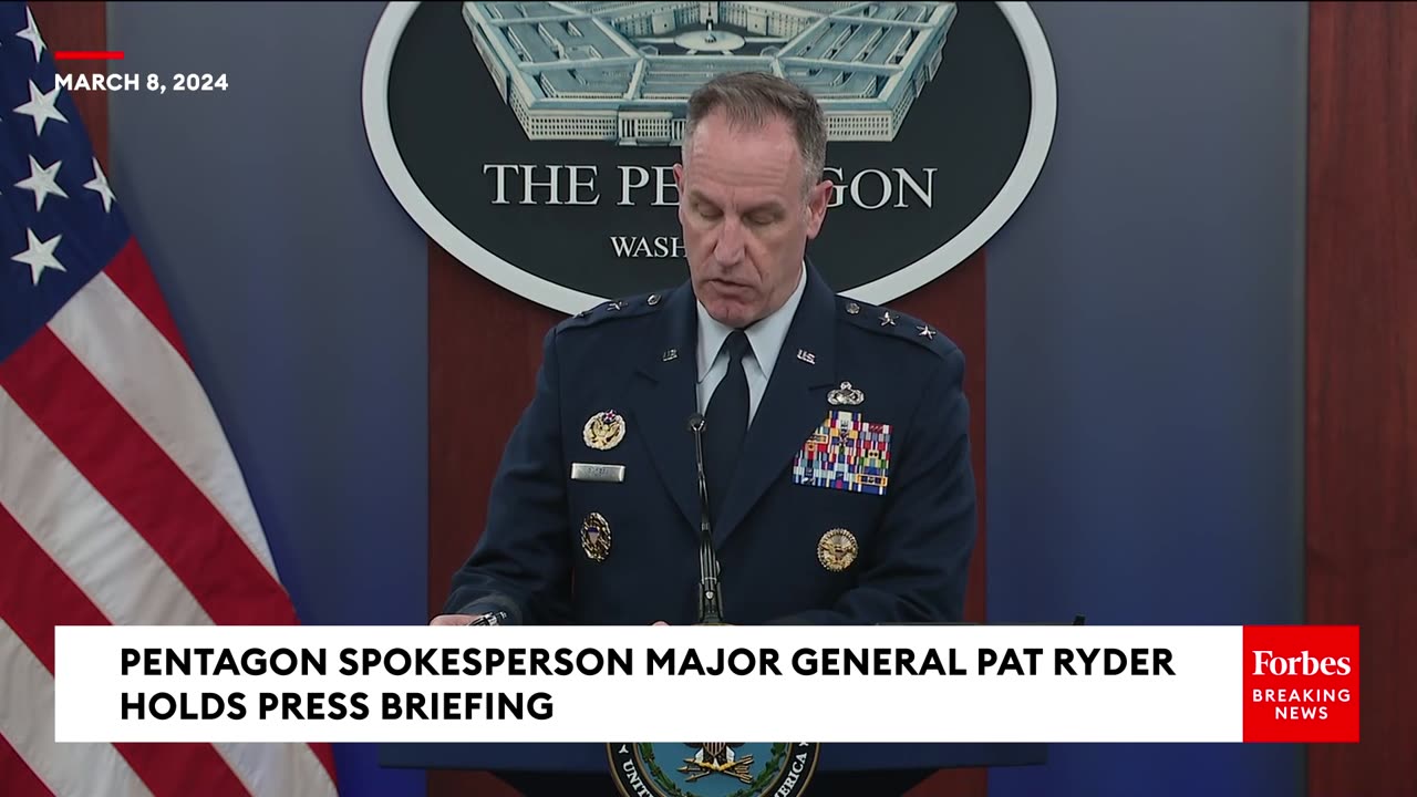 BREAKING NEWS- Pentagon Details Gaza Aid Port Building Plans During Press Briefing