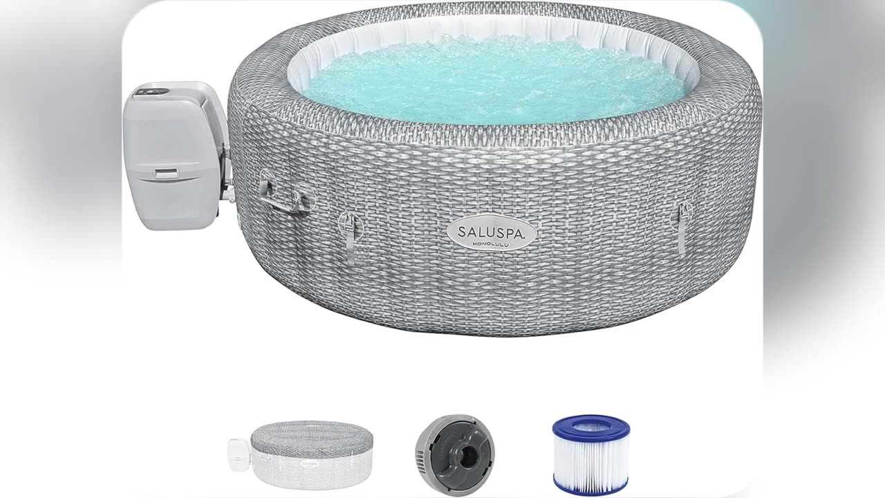 Bestway SaluSpa Honolulu AirJet 2 to 6 Person Inflatable Hot Tub