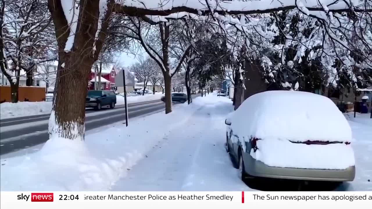 Bomb cyclone’ brings cold and snow to the US