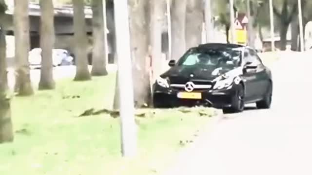 At the scene of the car accident, what did the driver think?