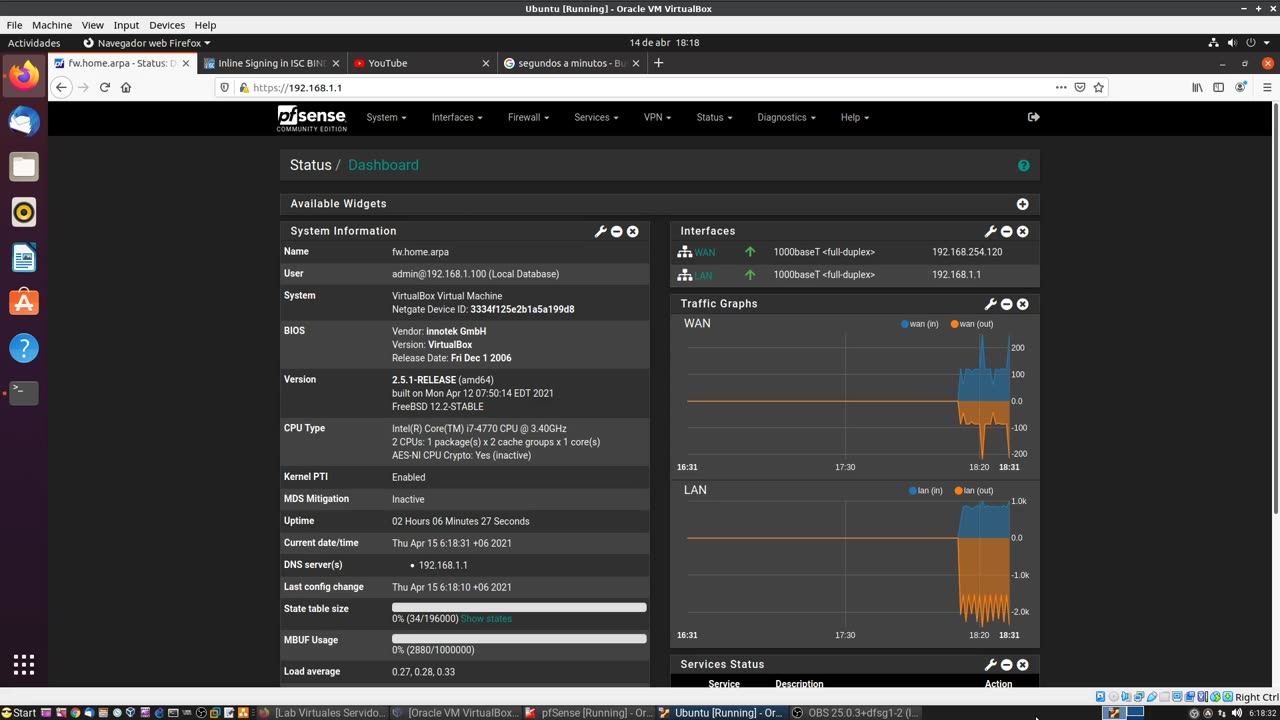 Instalar y configurar BIND DNS en pfSense 2.5.1