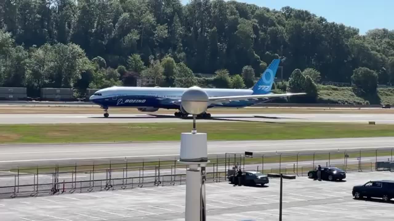 Boeing 777-9 Departure Out Of Boeing Field