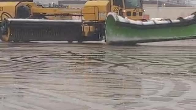 Snow plows at St. Louis Lambert International clearing the way!