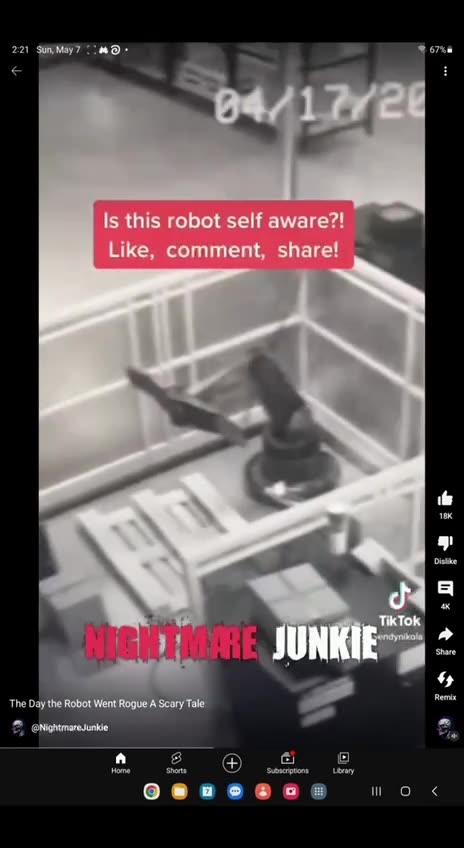 Robot is tired of his job