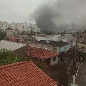 Protesters set fires and block roads in Sao Paulo, Brazil