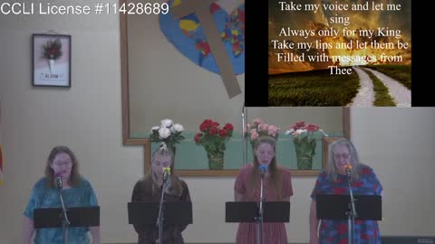 Moose Creek Baptist Church sings “Take My Life and Let It Be“ During Service 5-01-2022