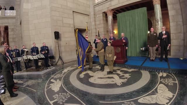 Nebraska State Capital pays proper respect to our nations Veterans