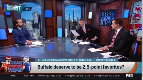 FIRST THINGS FIRST Nick Wright reacts Bills are a 2.5-point favourite in the latest Bills vs Chiefs