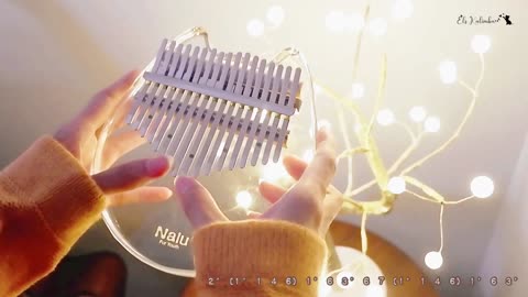 YOASOBI - Gunjou (群青) Relaxing Kalimba Cover with Number Tabs by Els Kalimba