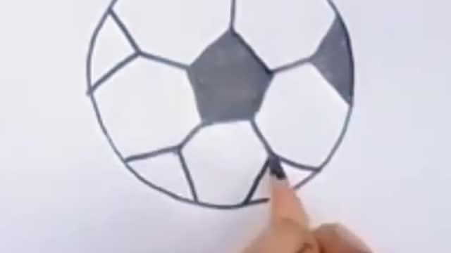 How to draw a football | football drawing| football pencil drowing