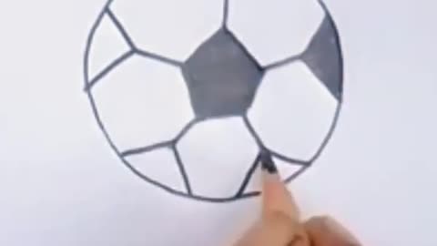 How to draw a football | football drawing| football pencil drowing