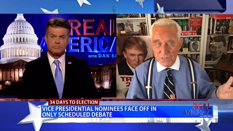 REAL AMERICA -- Dan Ball W/ Roger Stone, Senator Vance Demolishes Walz In VP Debate, 10/2/24