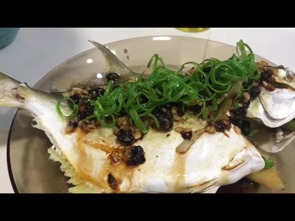 Steamed pampano recipe