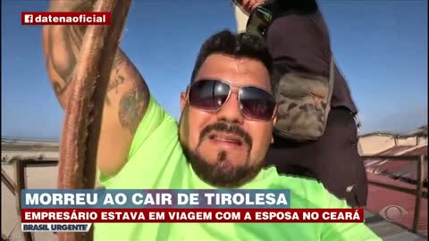 Morreu ao cair de tirolesa