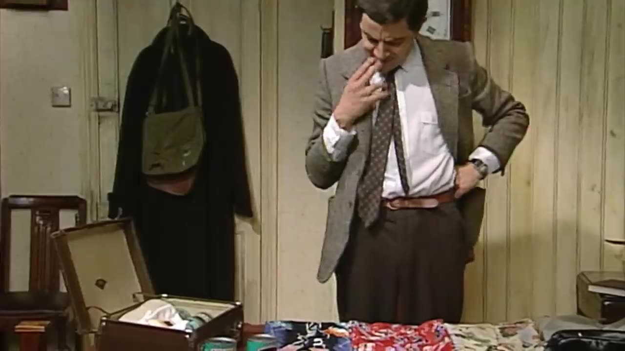 Mr Bean prépare son voyage