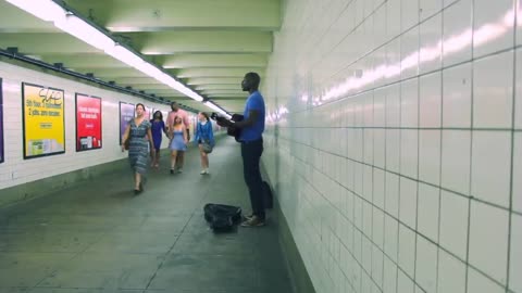 Damiyr - Who Am I To Say (Hope) in the subway! So Beautiful!!!!!