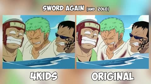 One Piece censorship comparison