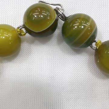 Handmade + Knotting Unique 18” Necklace with Agate, Tiger Eye, 925 Silver