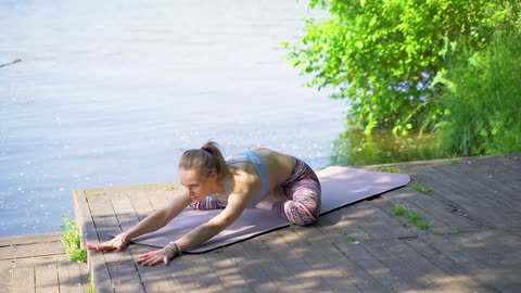 My yoga training on the beach " PART 1 "