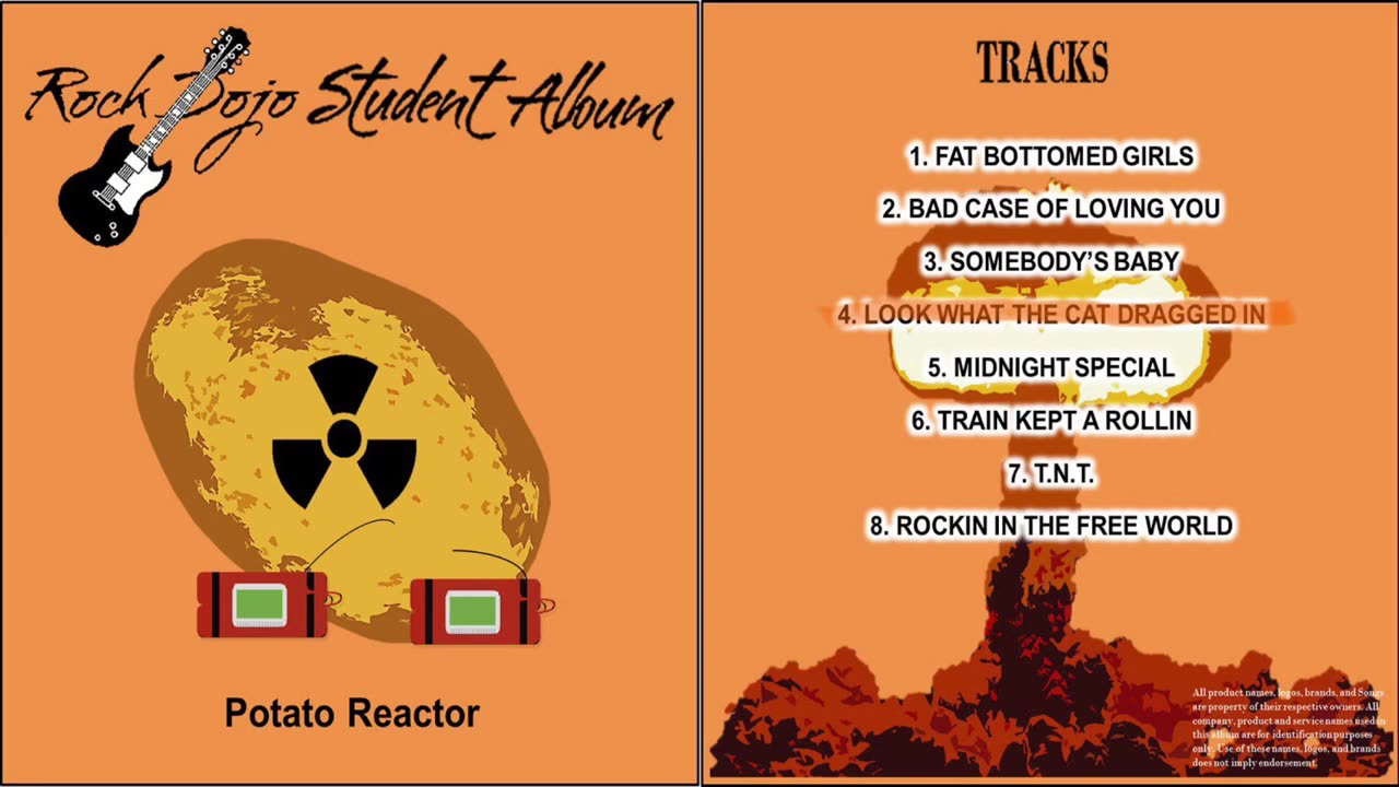 Rock Dojo Student Album #19 “Potato Reactor”: Look what the cat dragged in (Poison Cover) Track 4