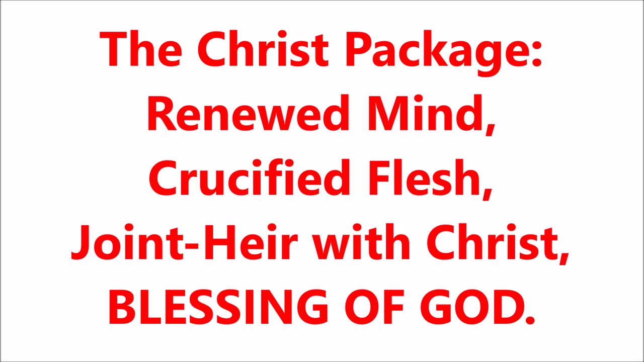 Godliness | The Christ Package: - RGW Overview