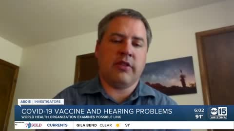 תופעת לוואי טינטון וחוסר שמיעה ארגון הבריאות העולמי קורא לסדרת בדיקות לאחר קשר סיבתי בין החיסון לפגיעה בשמיעה