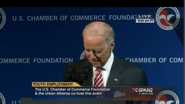 CSPAN 2014 Joe Biden the real one.