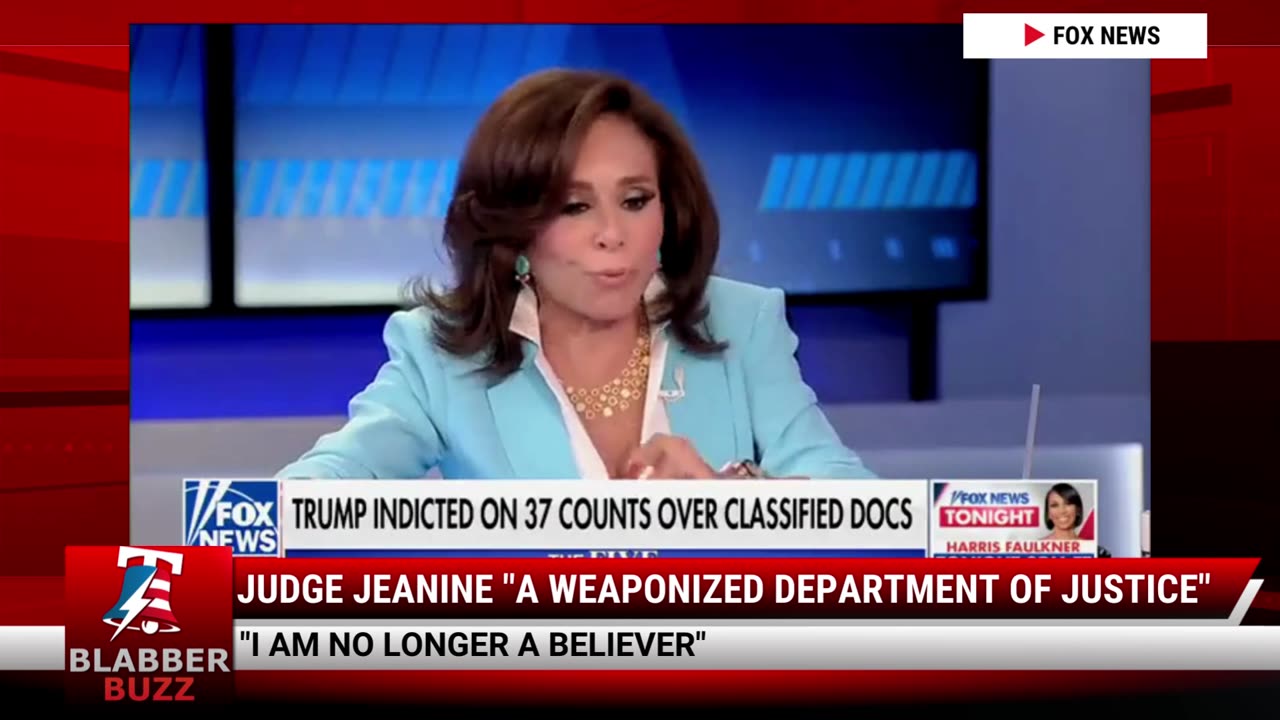 Judge Jeanine "A Weaponized Department Of Justice"