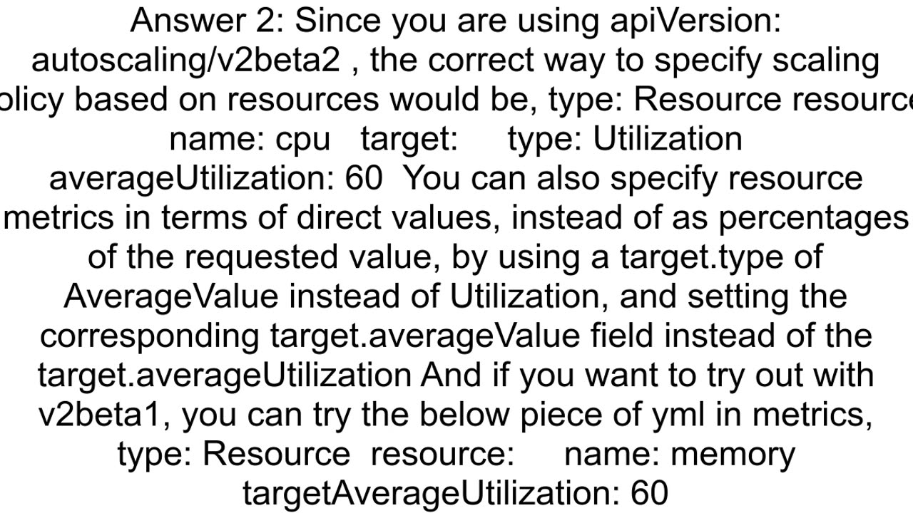 Kubernetes HPA Unable to get metrics for resource memory no metrics returned from resource metrics