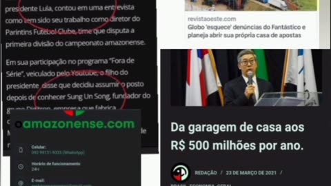 Globo na corrupção das casas de apostas.