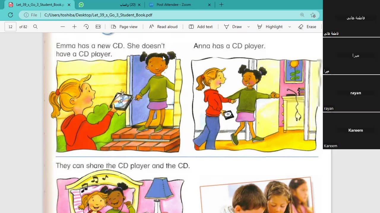 sentences and reading