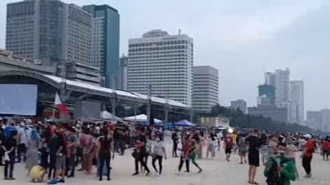 OPEN FOR PEOPLE THE PHILIPPINES MANILA BAY BEACH.