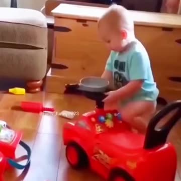 Sweet funny babies get amazing fun