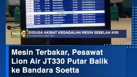 Mesin Terbakar, PesawatLion Air JT330 Putar Balik ke Bandara Soetta