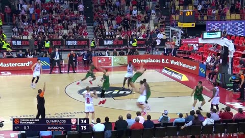 Olympiacos 86-78 Win Over Baskonia in round 7 of the 2023 Euro League