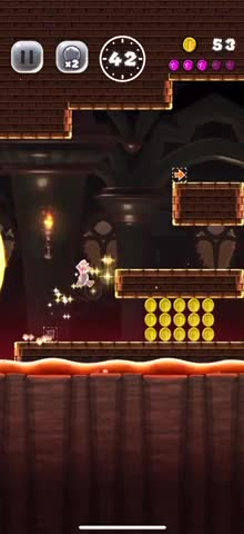 Mario Run 5-4 All Pink Coins