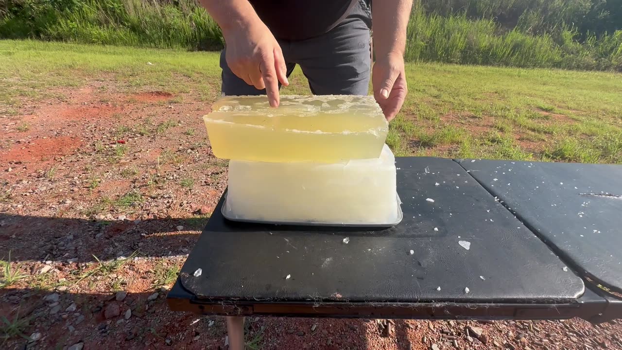 Testing homemade ballistic gel