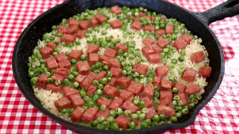 Spam and Rice Recipe ~ Easy Cooking