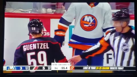 East 1st Round Game 2 - NYI vs CAR - Hurricanes Lead 5-3