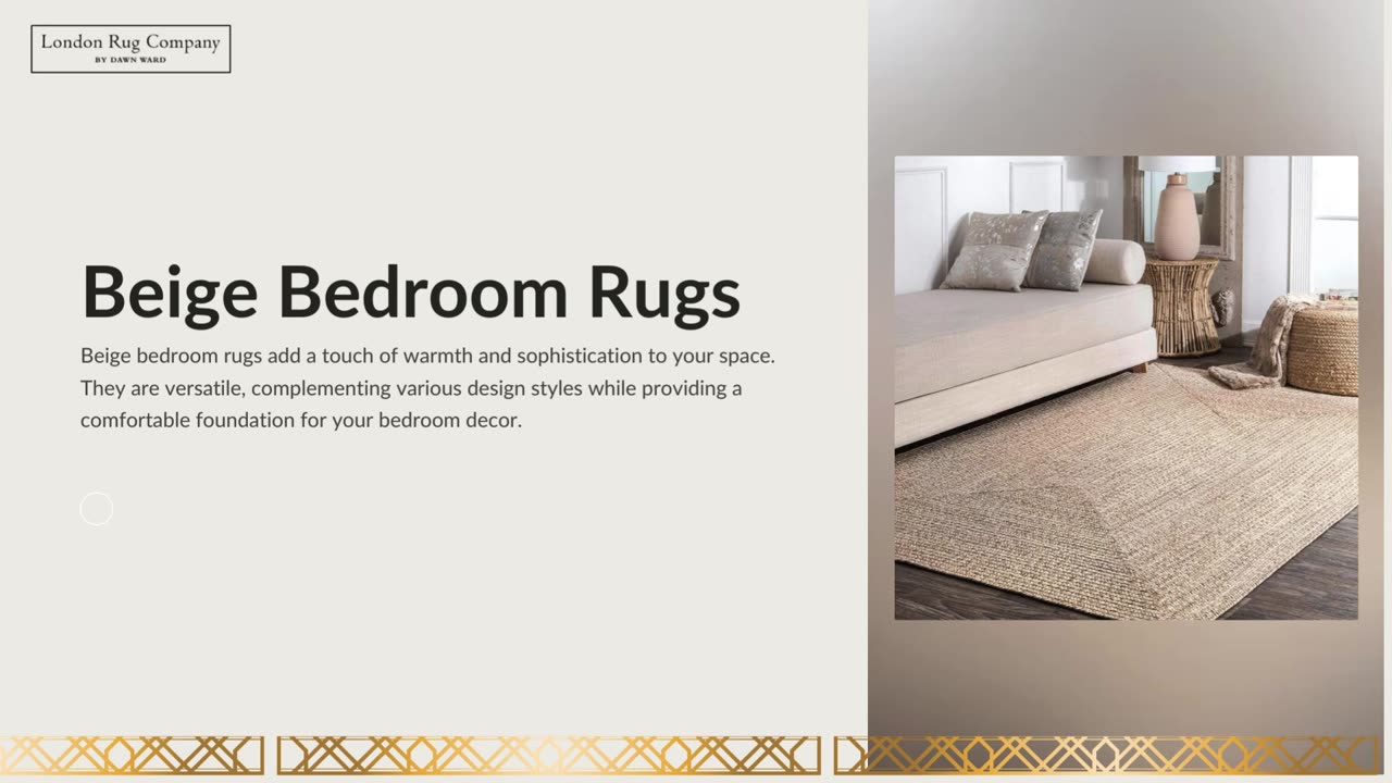 Beige Bedroom Rugs - London Rug Company