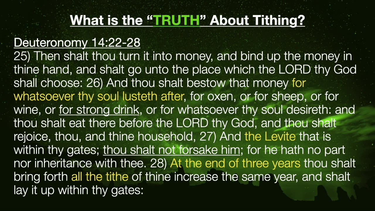 The Truth about Tithing