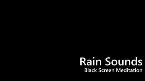 6 hrs Dark screen Heavy Rain Sounds for deep sleep for Sleeping, Insomnia, Studying Relaxing