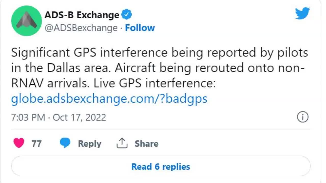 ALERT: GPS Signal Mysteriously Disrupted Around Dallas Airports