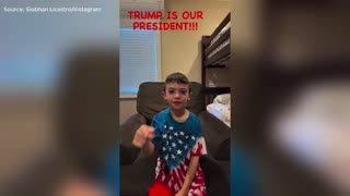 Heartwarming Moment When 8-Year-Old with Rare Brain Disorder Learns About Trump’s Victory