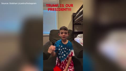 Heartwarming Moment When 8-Year-Old with Rare Brain Disorder Learns About Trump’s Victory