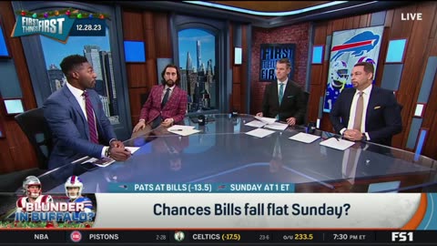 FIRST THINGS FIRST Nick Wright reacts Buffalo Bills vs. New England Patriots on Sunday